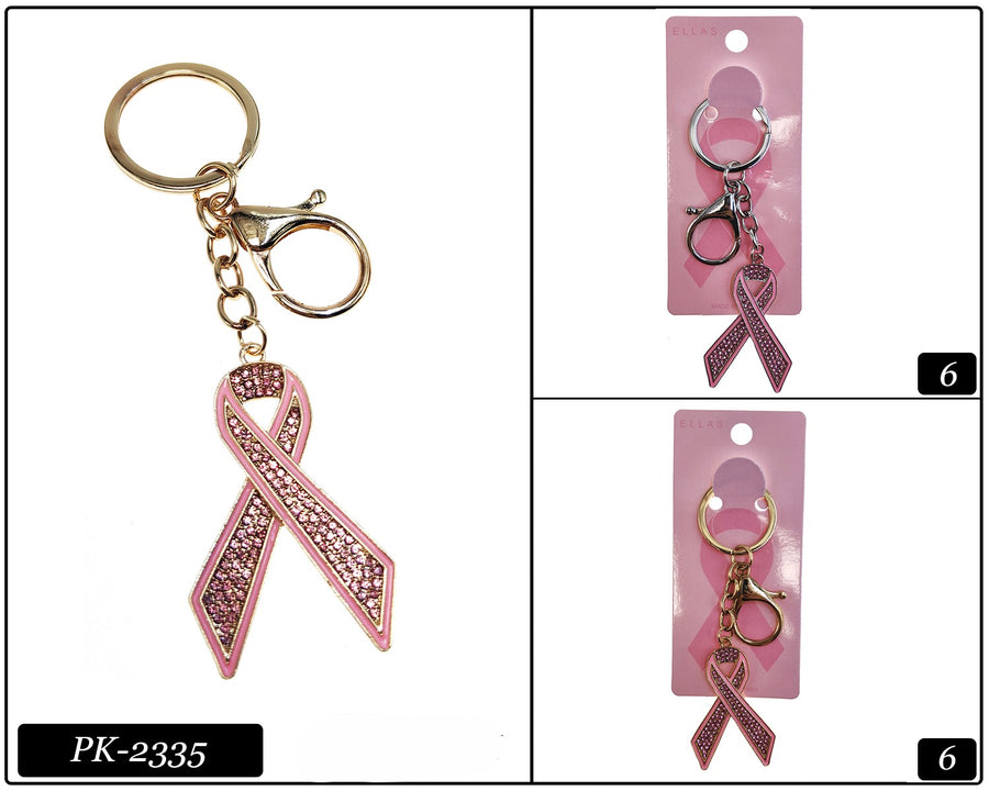 Pink Raibbon Keychain