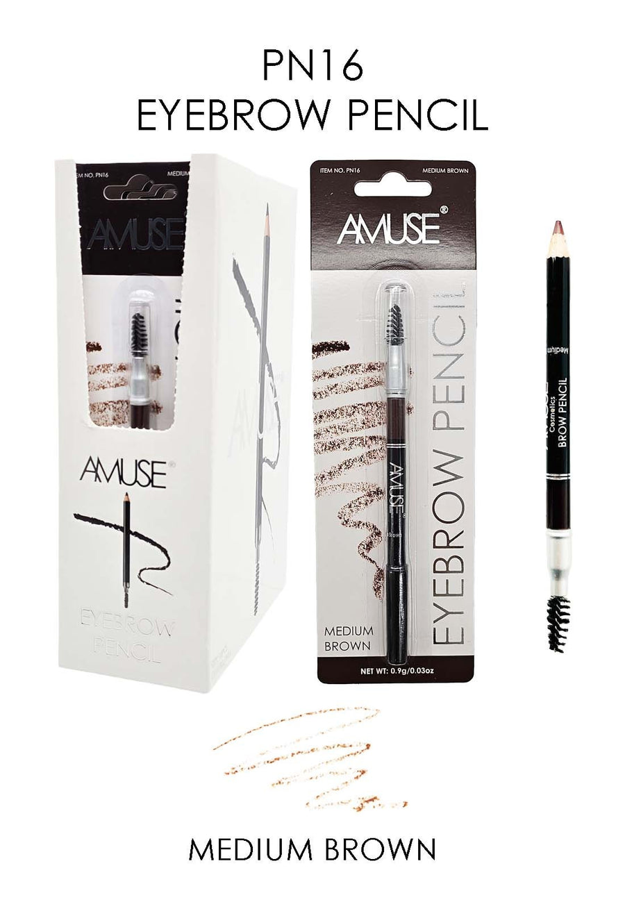 Amuse Eyebrow Prencil w/Brush (Medim Brown)