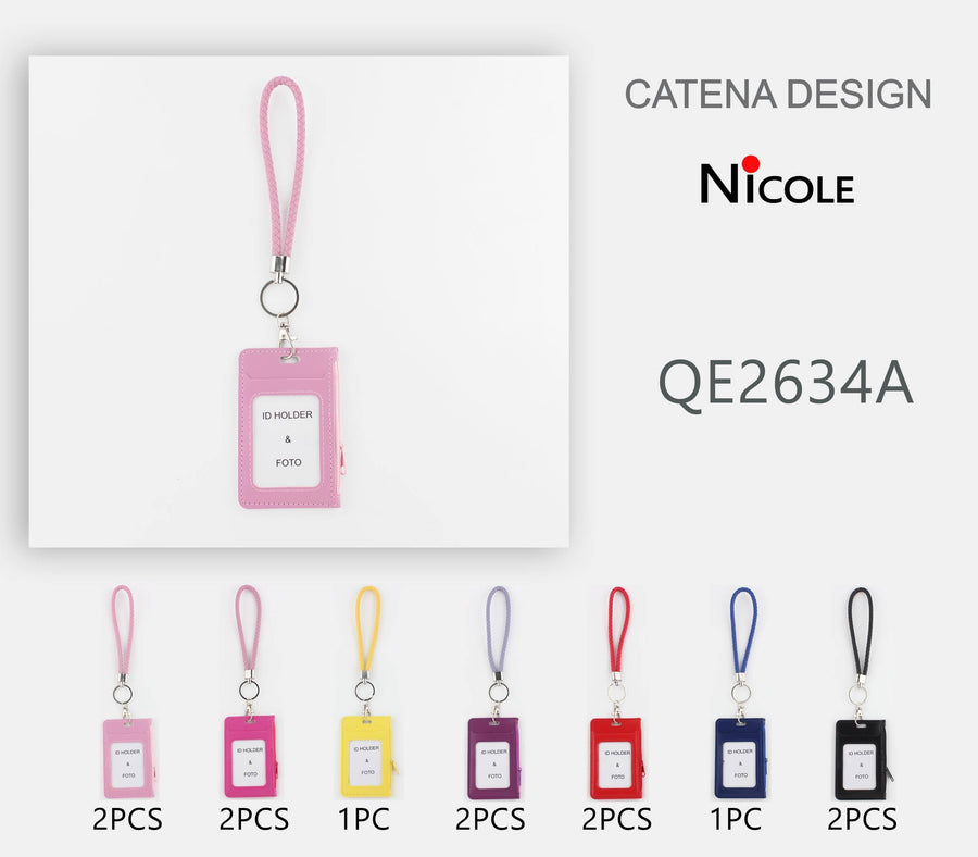 Id and Photo Zip Wallet with Wristlet
