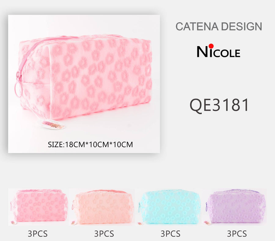 Pastel Patterned Make up Bag