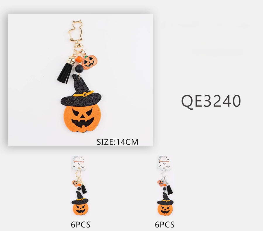 Trick or Treat Jack-O-Lantern Keychain