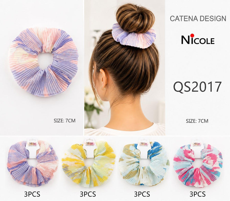 Pastel Tie Dye Textured Scrunchy