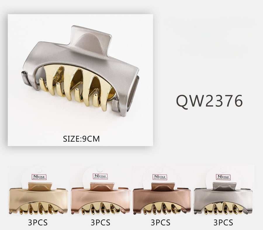 Metalic and Gold Hair Claw