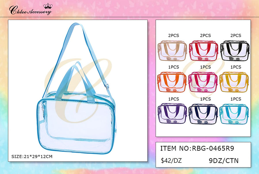 Clear Lunch Bag with Shoulder Strap