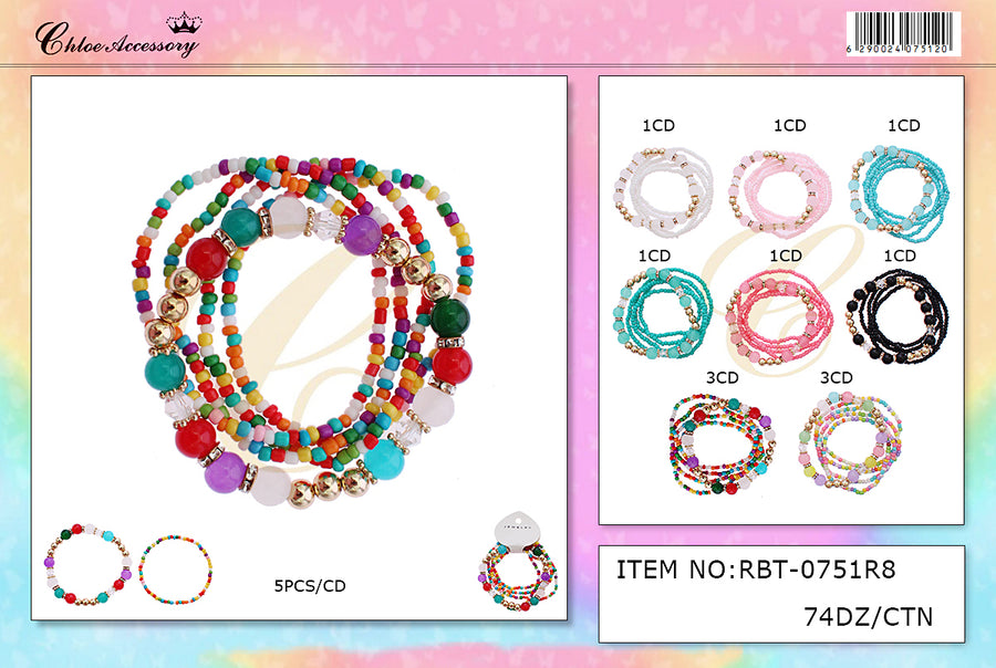 Seed Bead Bracelet Set