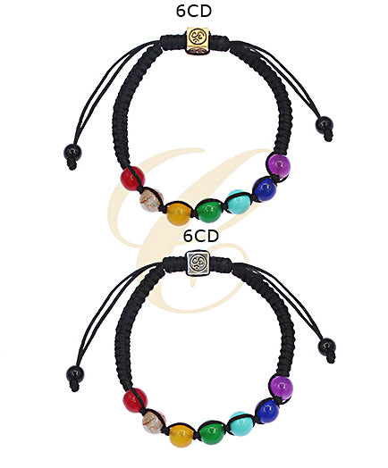 Chakra Bracelet Beads with Adjustable