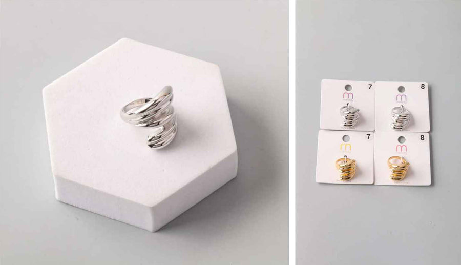 Swirl Ring Gold or Silver
