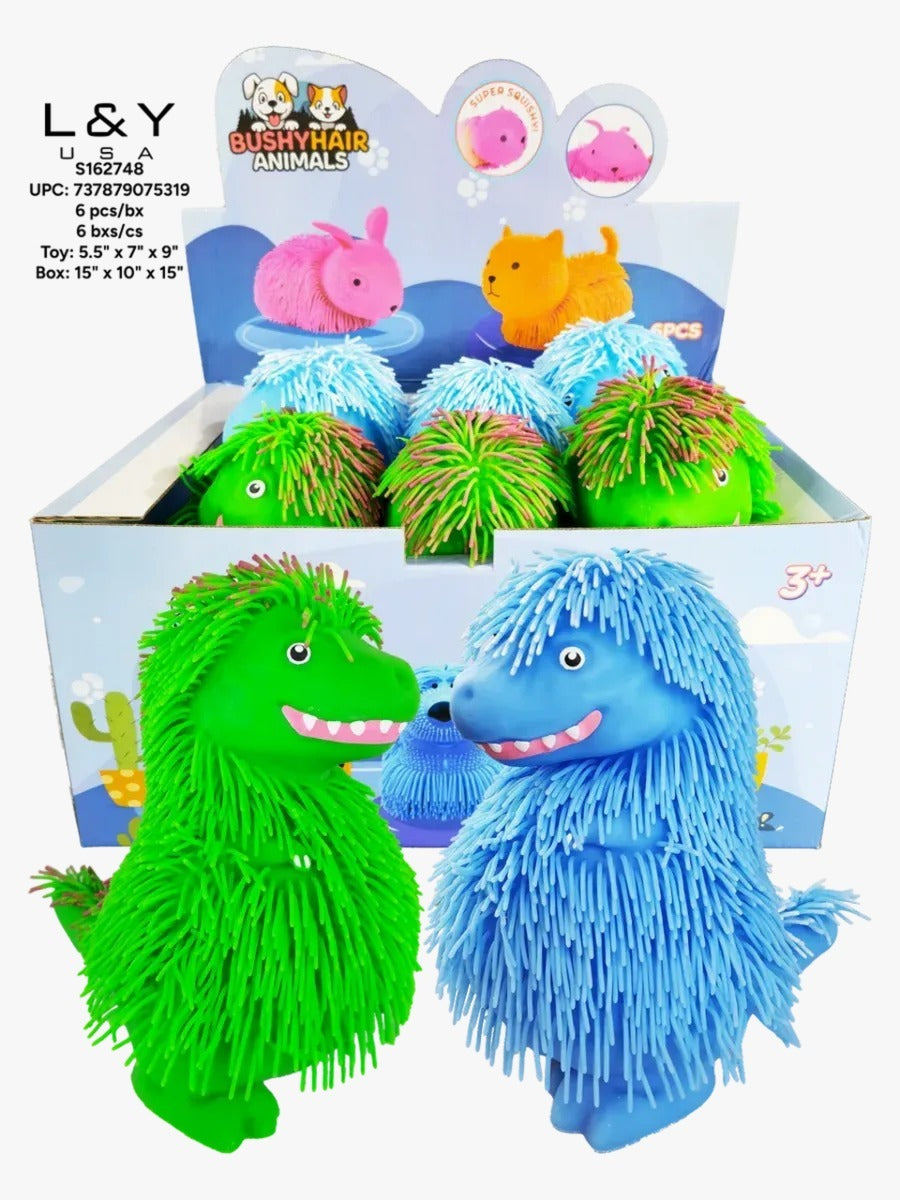Shaggy Dinosaur Squishy w/ Lights