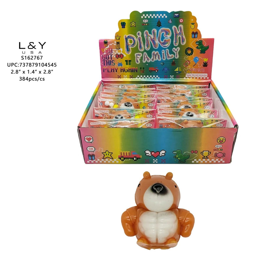 Chunky Cappy Squishy w/ Puff Balls (16 per box)