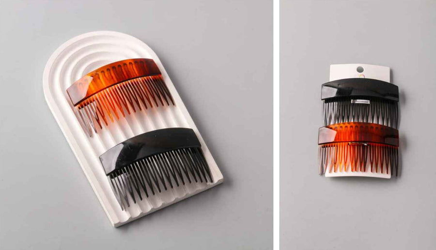 Black and Brown Banana Hair Comb