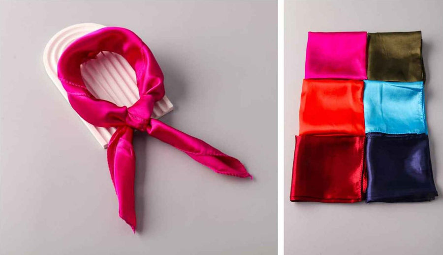 Satin Silk Square Scarf