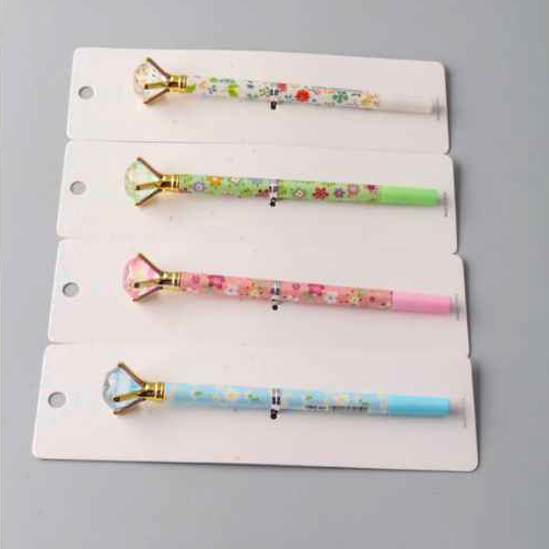 Diamond Topped Floral Pens