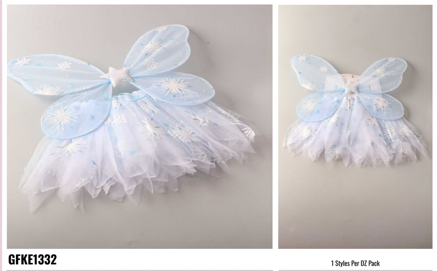 Snowflake Blue Fairy Tutu Costume Set