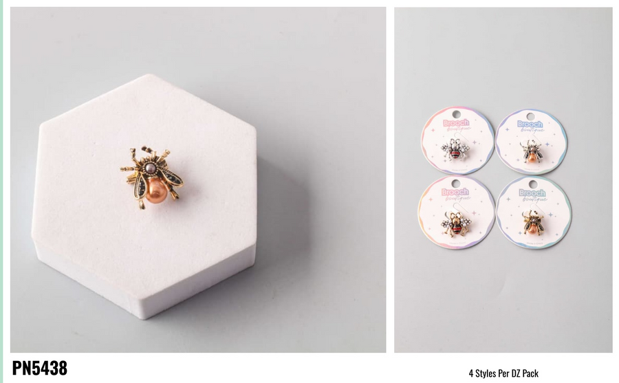 Antique Embellished Beetle Brooch