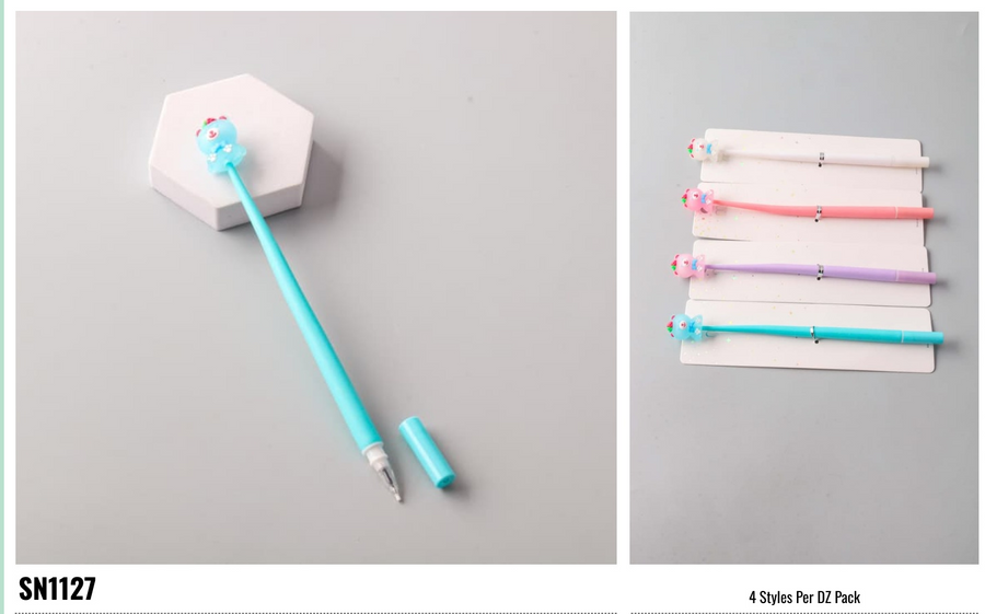 Strawberry Bear Rubber Pen