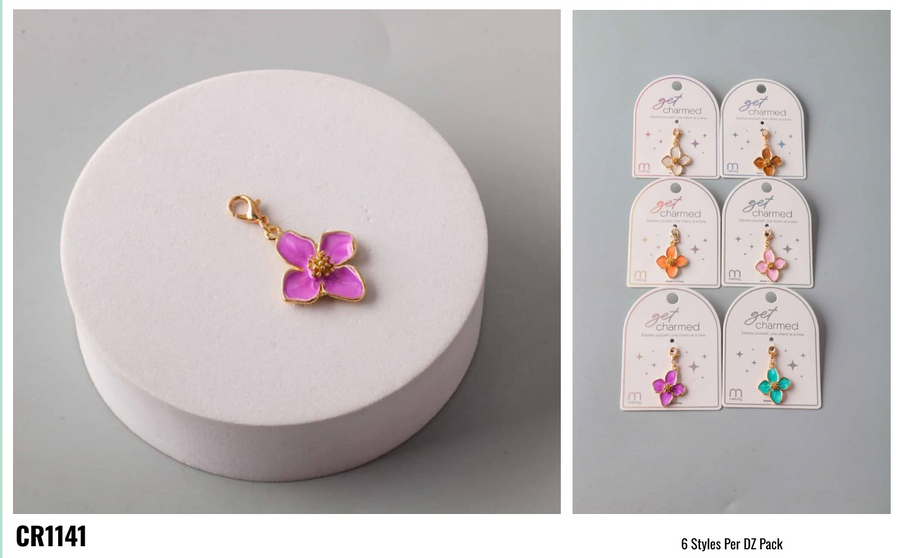 Lucky Flower Clip Charm