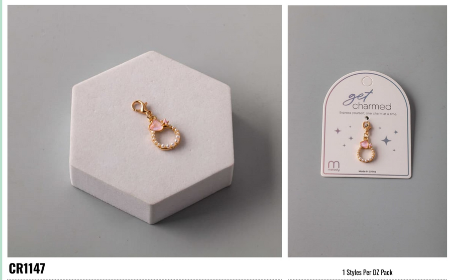 Heart Star Ring Clip Charm