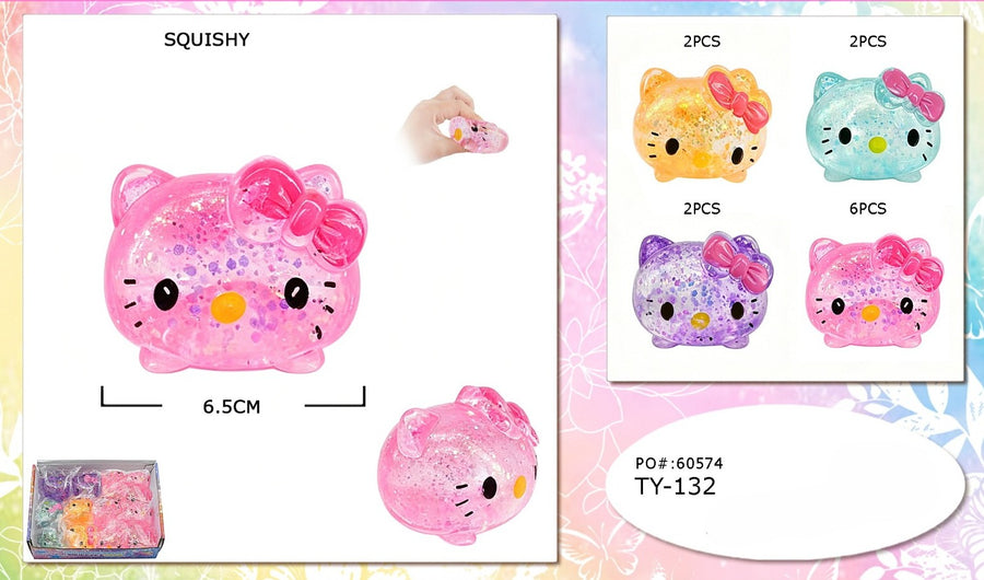 Hello Kitty Glitter Squish Toy