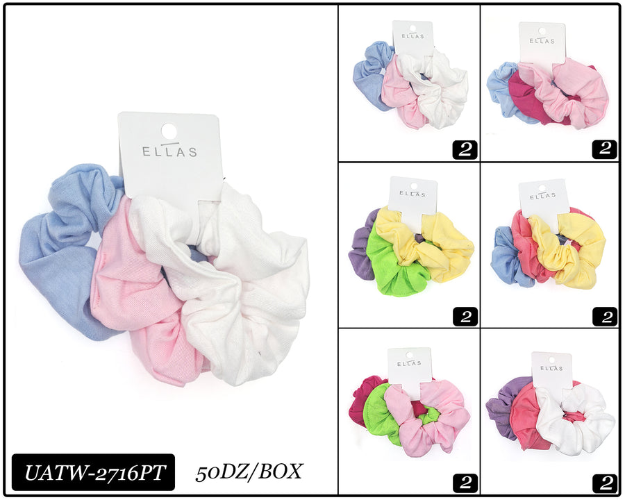 Scrunchie Sets, 3 per Card, 12 cards