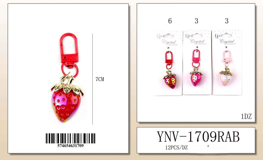 Crystal Collection  Strawberry Keychain